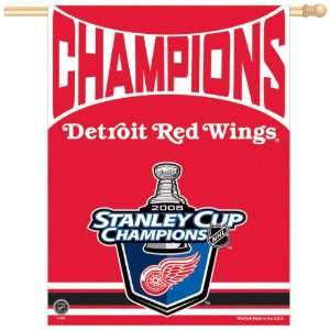 Detroit Red Wings 2008 Stanley Cup Champions Banner  