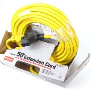 Shock Buster 50 3 Outlet 12/3 Extension Cord with GFCI Circuit