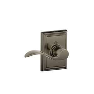   Pewter Dummy Accent Style Lever with Addison Rose