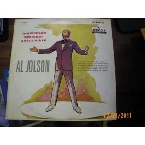 Al Jolson The Worlds Grestest Entertainer (Vinyl Record)