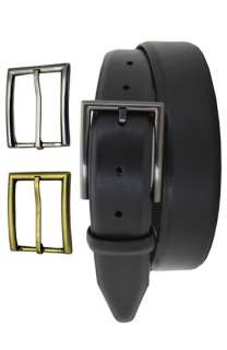 Remo Tulliani Prince James Leather Belt with Interchangeable Buckle 