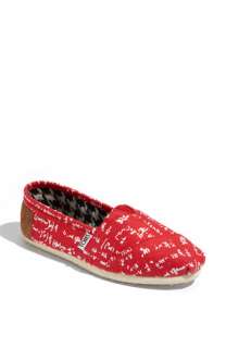 TOMS Red Calculus Recycled Twill Slip On (Women)  