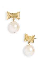 kate spade new york all wrapped up glass pearl earrings $68.00