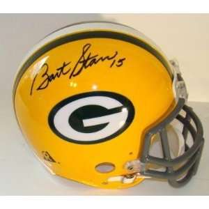 Bart Starr Autographed Helmet   Proline F S JSA   Autographed NFL 
