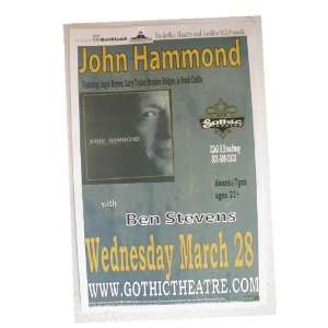    John Hammond Handbill Poster w/ Ben Stevens 