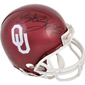  Bob Stoops Oklahoma Sooners Autographed Mini Helmet 