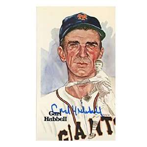 Carl Hubbell Autographed / Signed Perez Steele Postcard
