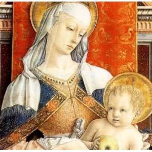 Hand Made Oil Reproduction   Carlo Crivelli   24 x 24 inches   Madonna 