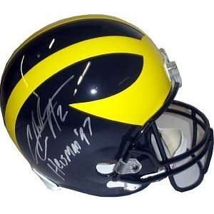 Charles Woodson Signed Mini Helmet   Michigan Wolverines Heis97