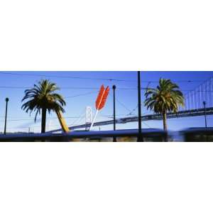  Bay Bridge and Claes Oldenburg Sculpture, San Francisco 