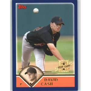 2003 Topps Traded #T223 David Cash FY RC   Baltimore Orioles (RC 