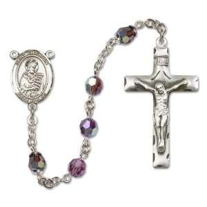  St. Christian Demosthenes Amethyst Rosary Jewelry