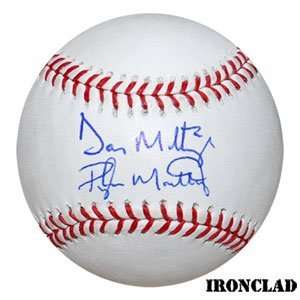  Preston Mattingly and Don Mattingly Autographed Baseball 
