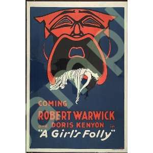  Robert Warwick, Doris Kenyon in A girls folly c1917 