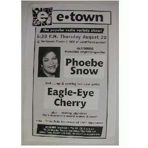  Phoebe Snow and Eagle Eye Cherry Handbill Poster 