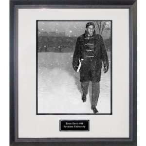  Ernie Davis Walking in Snow at Syracuse Framed 16x20 