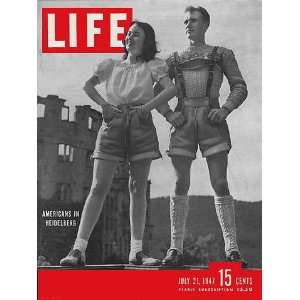 Magazine issue dated July 21, 1947 THEATER Brigadoon; Eva Braun 