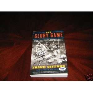 Frank Gifford Giants Psa/dna Signed Book   Autographed NFL Magazines
