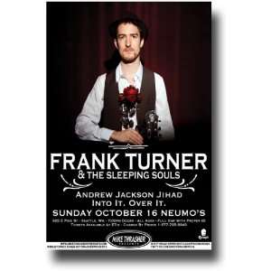  Frank Turner Poster   Concert Flyer   The Sleeping Souls 