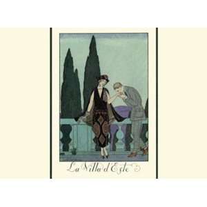   La Villa dEste   Poster by Georges Barbier (13x9.5)