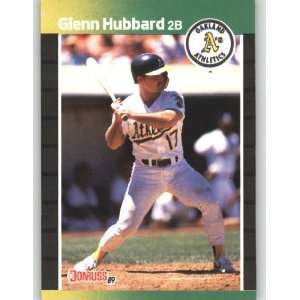  1989 Donruss #568 Glenn Hubbard DP   Oakland Athletics 