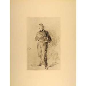 1914 James McNeill Whistler Thomas Way Portrait Litho.   Original 