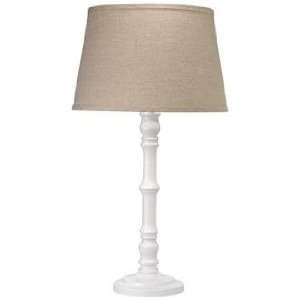  Jamie Young Longshan White Cast Metal Table Lamp