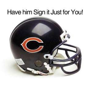 Jim McMahon Chicago Bears Personalized Autographed Mini Helmet