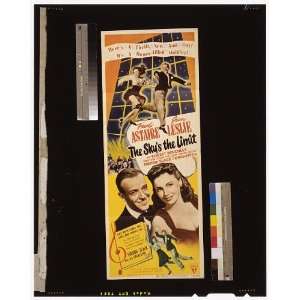   Skys the limit,Fred Astaire,Joan Leslie,Poster,c1943