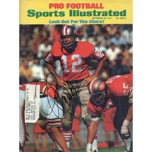 John Brodie Autographed Sports Illustrated Magazine   Sept 