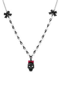 Betsey Johnson Iconic Collection Skull Necklace  