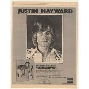  1977 Moody Blues Justin Hayward Songwriter First Solo 