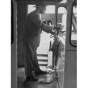  World War II Casualty Kenneth Porter Operating His Car 