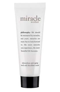 philosophy miracle worker anti aging hand, neck & décolleté cream 