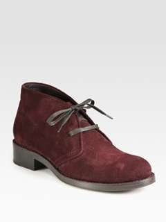 Bottega Veneta   Suede Lace Up Ankle Boots