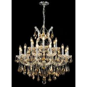 Maria Theresa 19 Light 30 Chrome, Gold, Golden Teak, Black, or White 