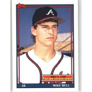 1991 Topps Debut 90 #14 Mike Bell   Atlanta Braves (MLB Debut in 1990 