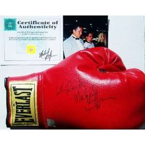  MICHAEL BUFFER Hand Signed Boxing Glove w/COA Sports 