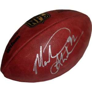Michael Strahan Autographed Football   Autographed Footballs