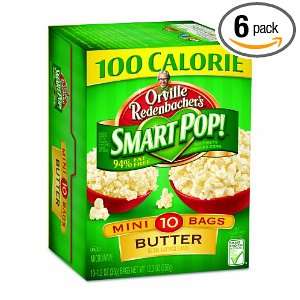 Orville Redenbachers Microwavable Popcorn, Smart Pop Butter Mini Bag 