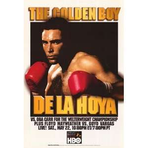  Oscar de la Hoya / Oba Carr Boxing Fight Poster 