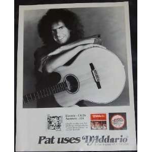 Pat Metheny   DAddario Guitar Strings (Trade Ad)
