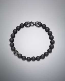 Spiritual Bead Bracelet, Black Diamond, 8mm