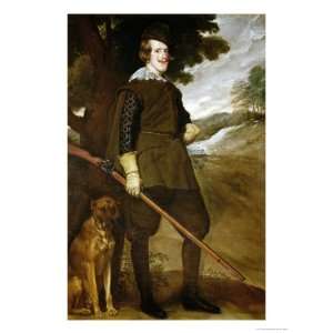 Philip IV, King of Spain (1605 1665), with Hunting Dog, Painted 1634 