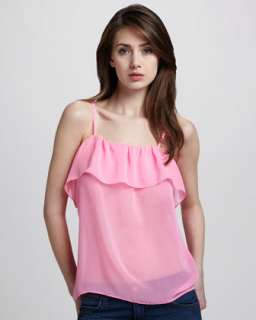 Scoop Neckline Polyester Tank  