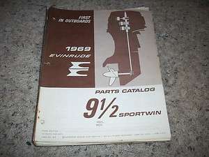 1969 EVINRUDE PARTS CATALOG  OUTBOARD O.E.  9 1/2 HP  