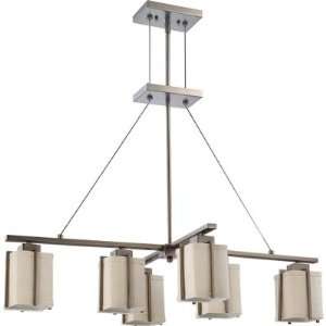  Portia Six Light Pendant in Hazel Bronze