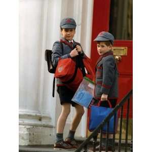  Prince William and Prince harry at their school after the 