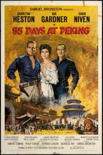 55 Days at Peking 1963 Original U.S. One Sheet Movie Poster  