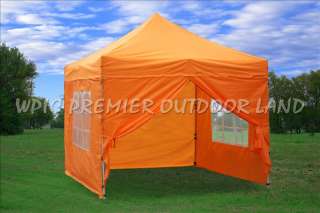 10x10 Pop Up Canopy Party Tent Gazebo EZ Orange  